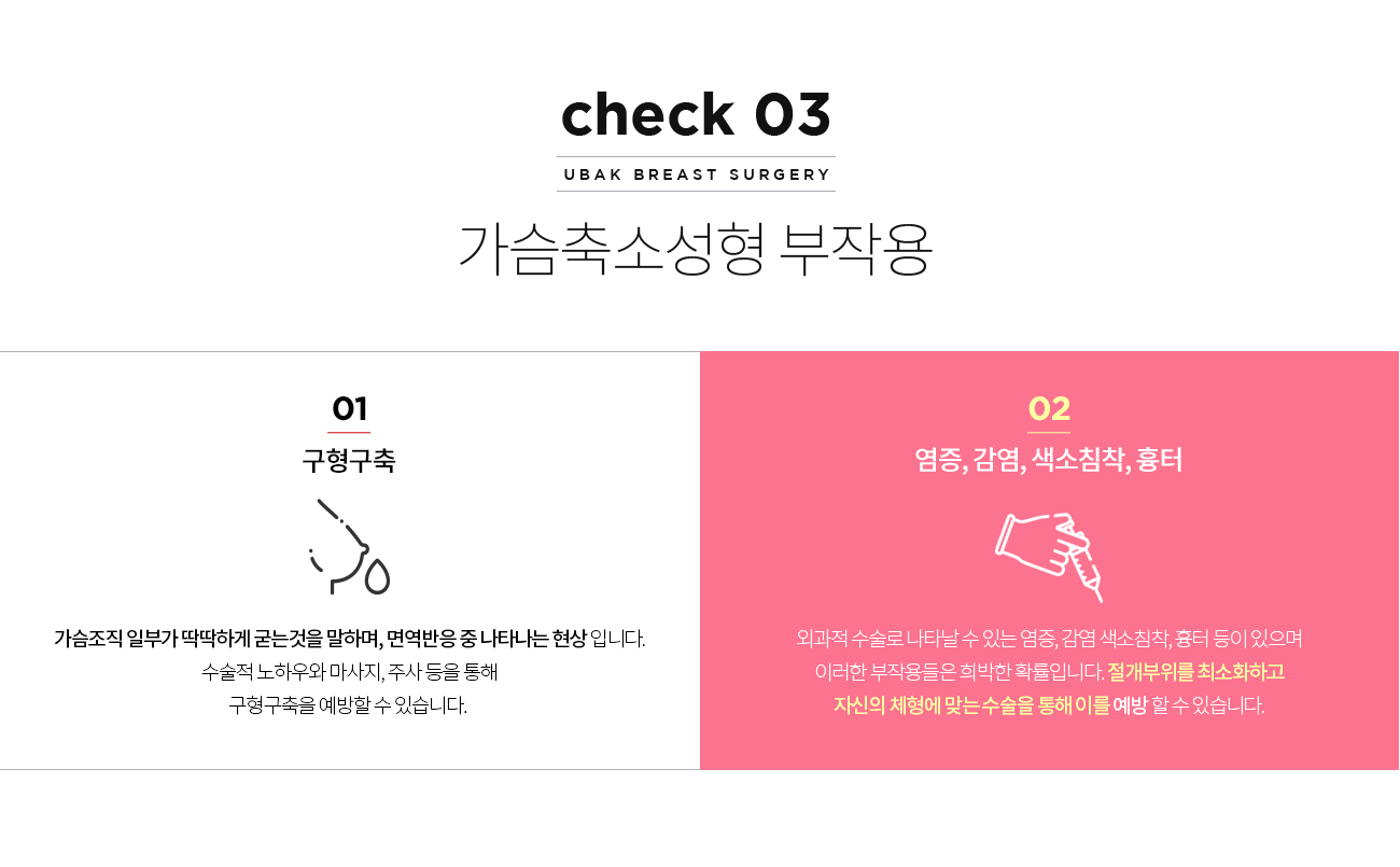 가슴축소성형 부작용
